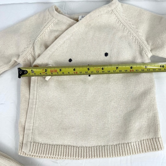 Marks & Spencer Cute Infant 2 Piece Set Natural Cotton Wrap Top and Bottoms Bear - Picture 15 of 15